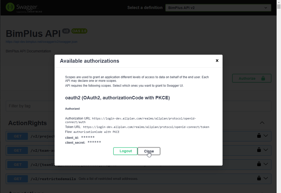 Bimplus Developer Guide > How to call BimPlus API from Swagger > image-2025-1-15_16-48-12.png